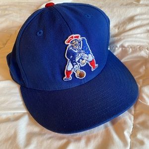Patriots fitted cap with Pat the Patriot retro logo, Mitchell and Ness!